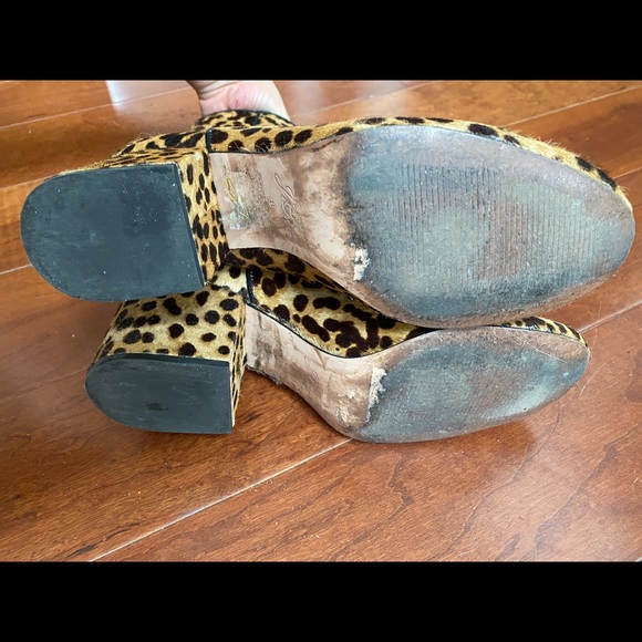 J.Crew Sadie Calf Hair Leopard Block Heel Bootie - Picture 6 of 6